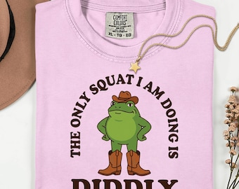 Camiseta divertida para el gimnasio con el mensaje "No hago ni una sentadilla": regalo sarcástico del oeste para entrenamientos perezosos.