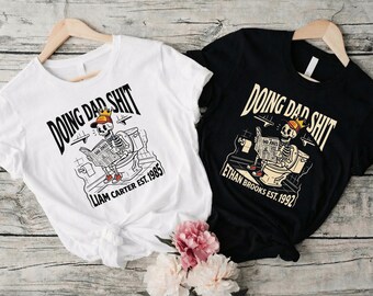 Camiseta personalizada "Haciendo cosas de papá" — regalo personalizado para el Día del Padre