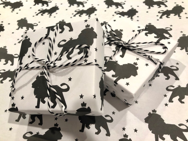 Lion of Judah Wrapping paper Lion Wrapping paper gift Etsy
