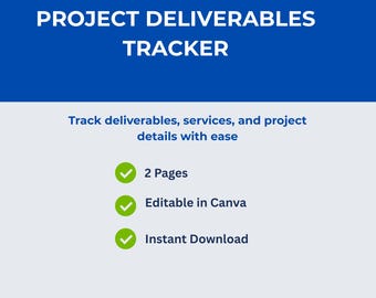Projektleveransspårning | Mall för kundomfattning (digital nedladdning)