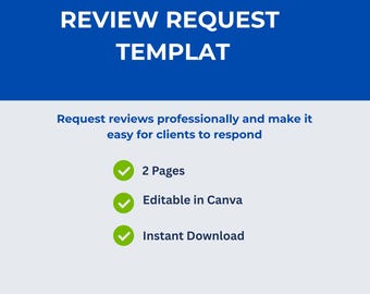 Mall för begäran om recension för frilansare | Kundfeedbackformulär (nedladdning av Canva)