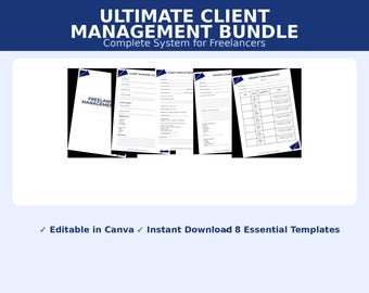 Paket 2: Paket enthalten für Freelancer | Canva Template, Canva Template, Canva Template