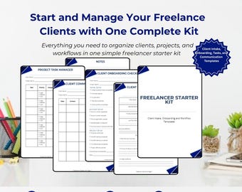 Freelancer Client Intake & Workflow Templates (Canva) | VA Business System