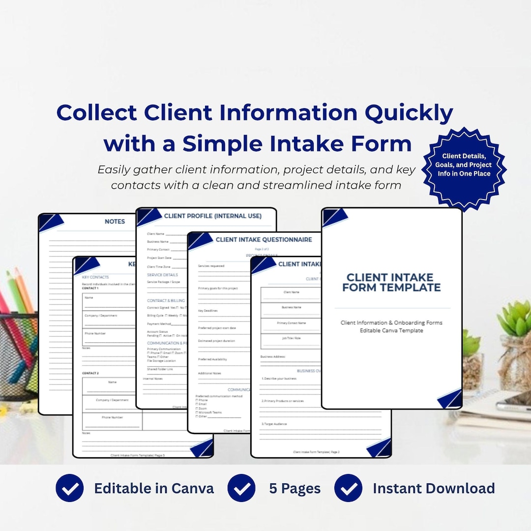 Client Intake Form Template | Canva Coaching Onboarding Questionnaire ...