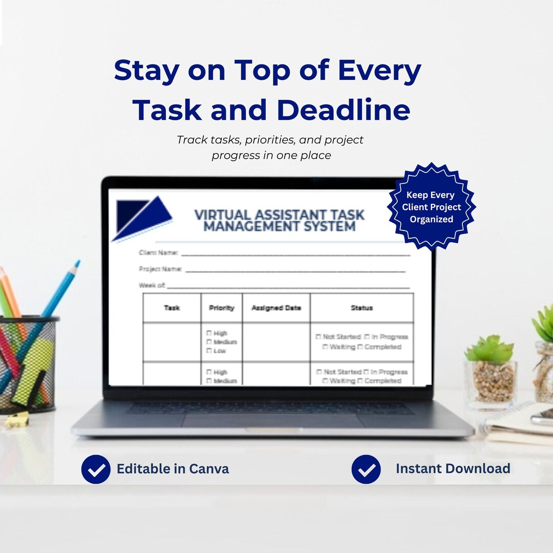 Virtual Assistant Task Management System | Client Project Tracker ...