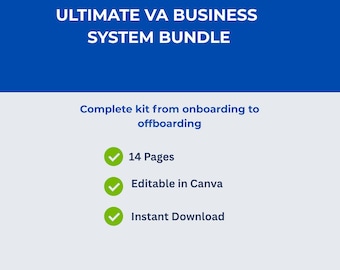 Paket für Virtuelle Assistentin | Templates für On- und Offboarding (Canva)