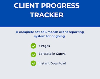 Kundrapportering | Månadsrapportmall för frilansare (nedladdning av Canva)