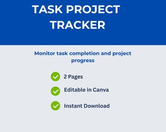 Mall för projektuppföljning | Freelancer VA-arbetsbelastningshantering (digital nedladdning)