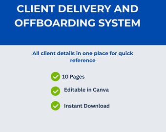 Offboarding-system för klientleverans | Mall för arbetsflöde för frilansare (digital nedladdning)