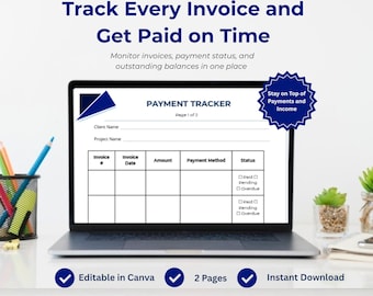 VA Invoice Tracker Template | Client Payment Log (Digital Download)