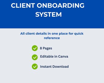 Kundintroduktionssystem | Intagning, arbetsflödesmall (digital nedladdning)