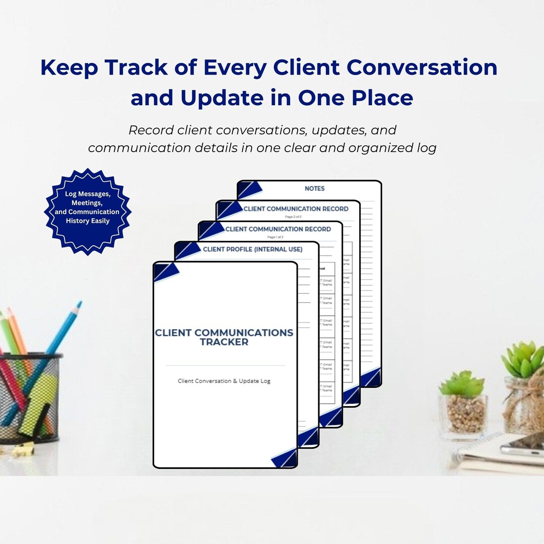 Client Communication Tracker Template Canva | Freelancer Log (digital ...