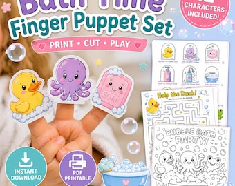 Bath Time Finger Puppets and Play