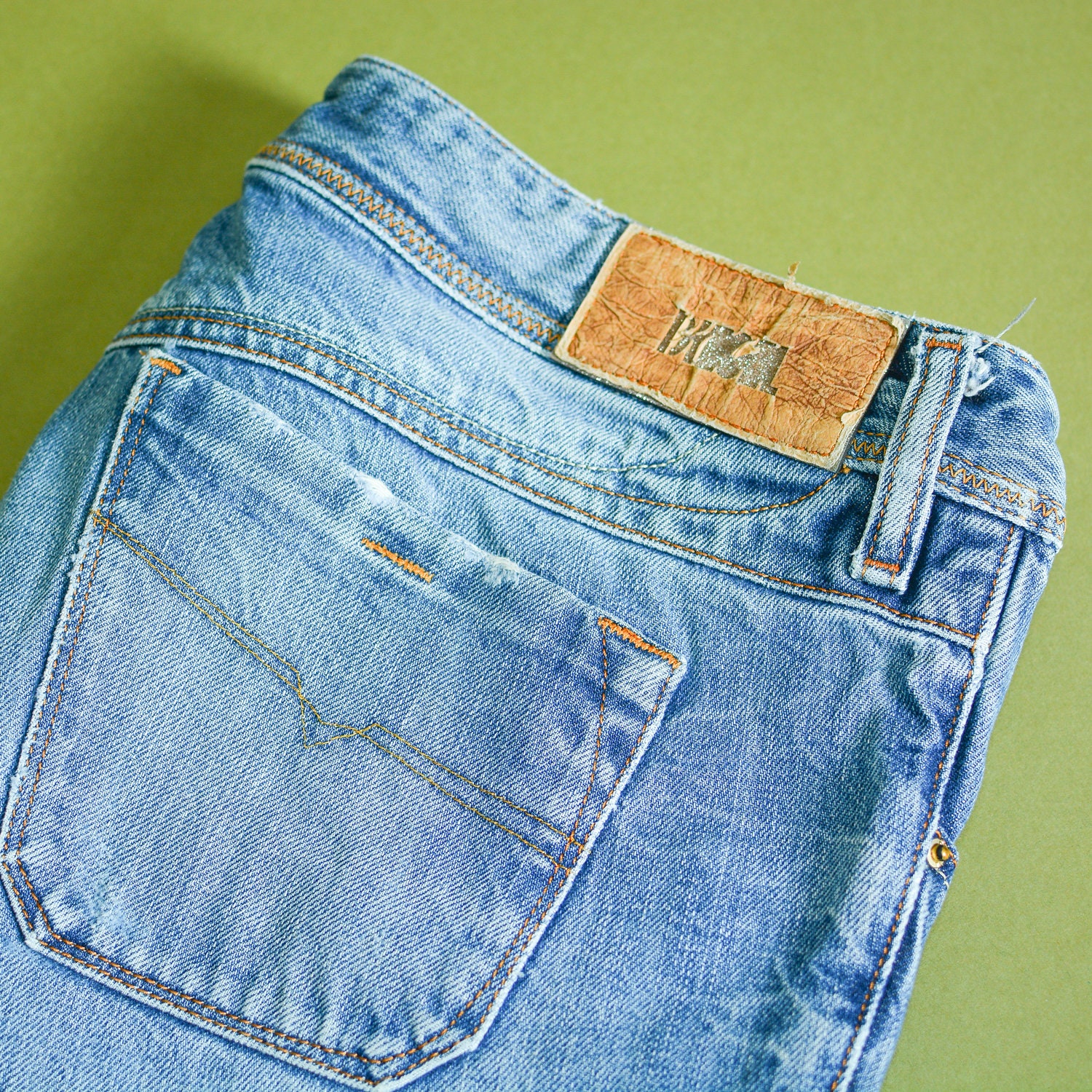 Image of Diesel Lowky Jeans Blue Straight Low Rise Vintage Womens | Labelw28L32 W 30 L 33