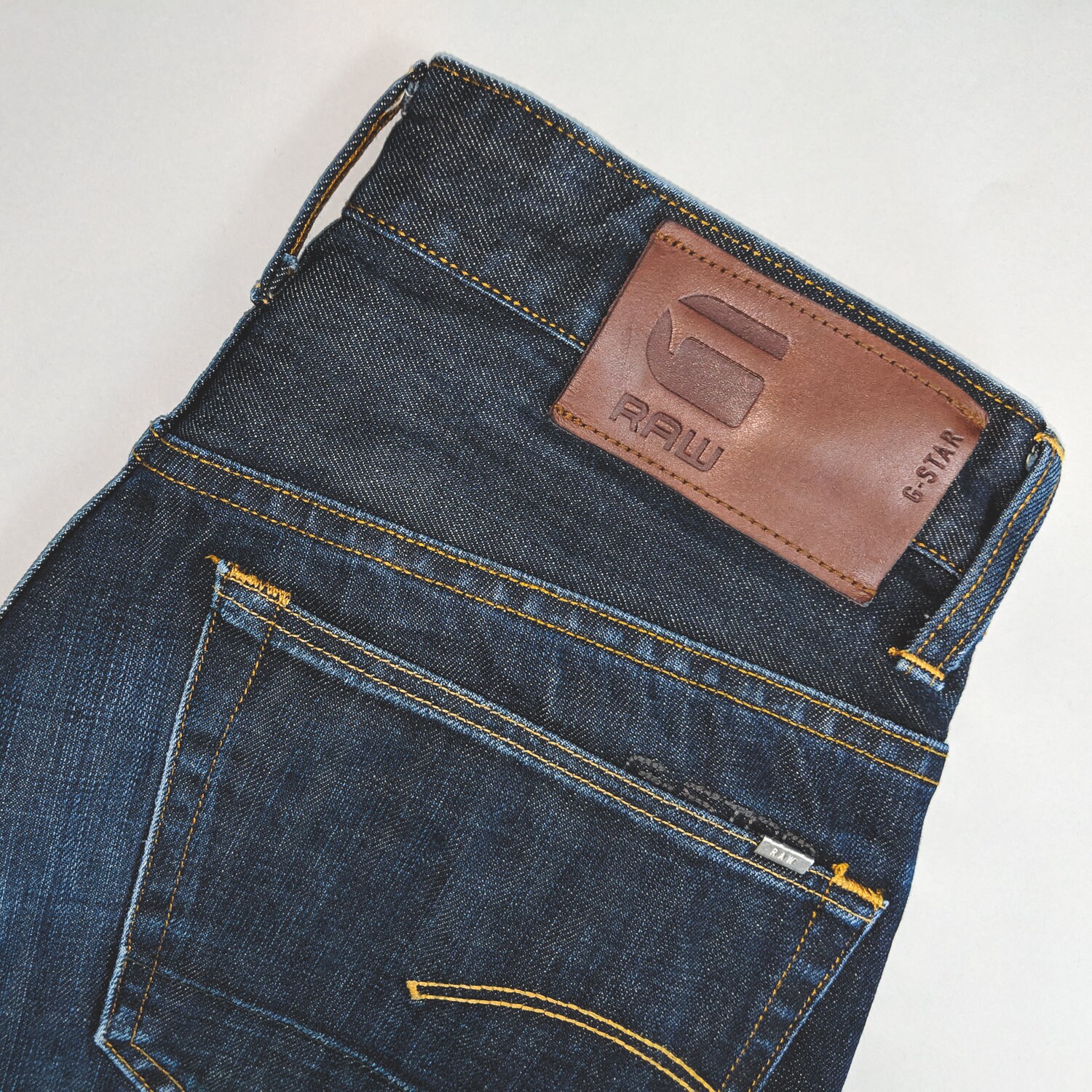 Image of Vintage Gstar 3301 Tapered Leg Jeans Indigo Blue Men's | Labelw31L32 W 30 L