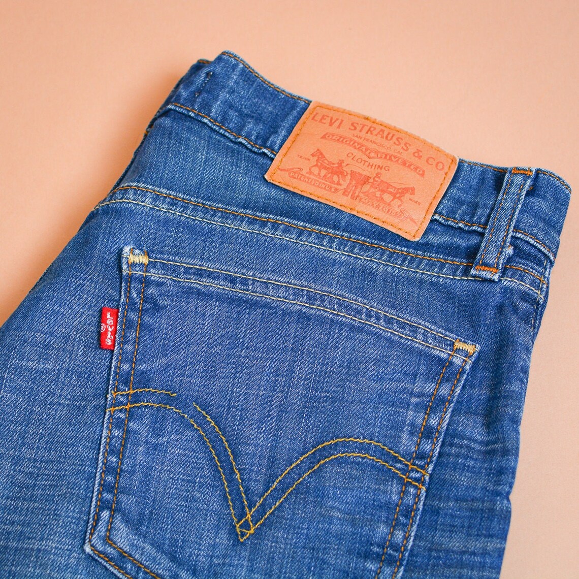 Levi 529 Jeans Bootcut Mid Blue Vintage Women's | Etsy