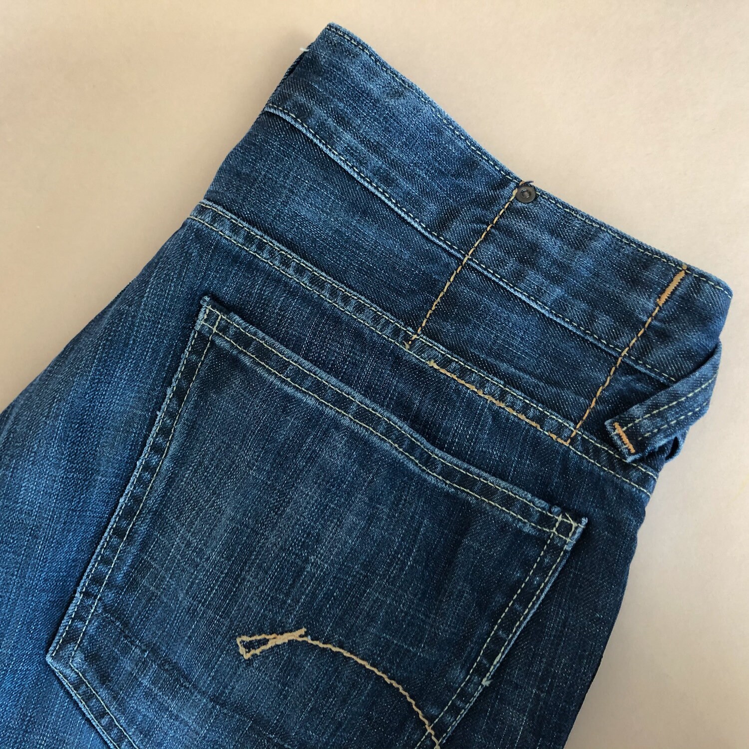 Image of Gstar Jeans Core Custom Loose Cargo Blue Vintage Men's | Labelw32L34 W 32 L 31