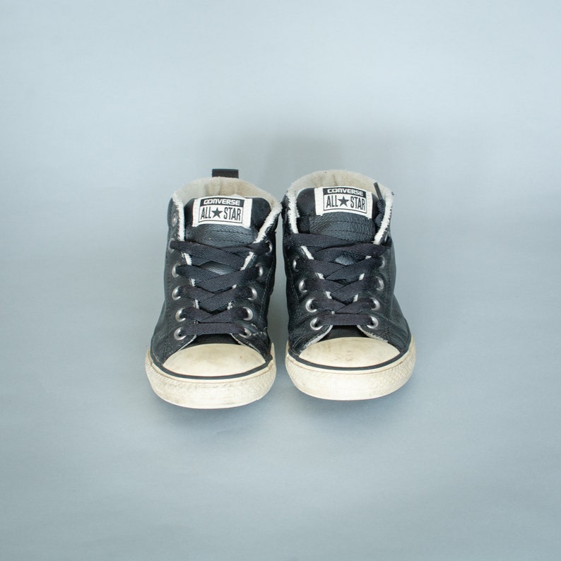 black leather converse uk 4
