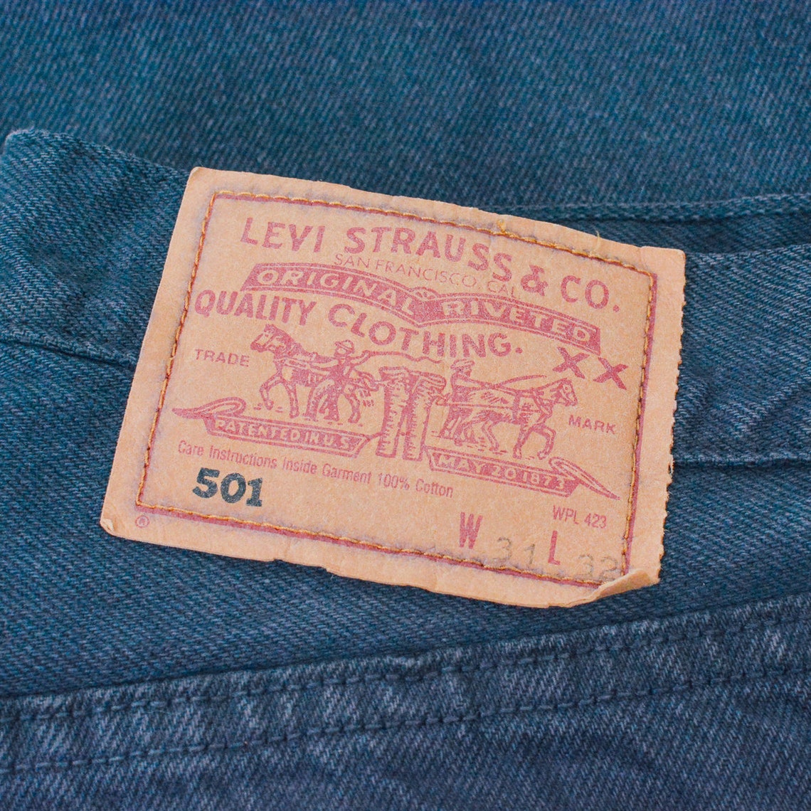 Vintage Levi 501 Jeans Straight Leg Made In USA Black Patch | Etsy