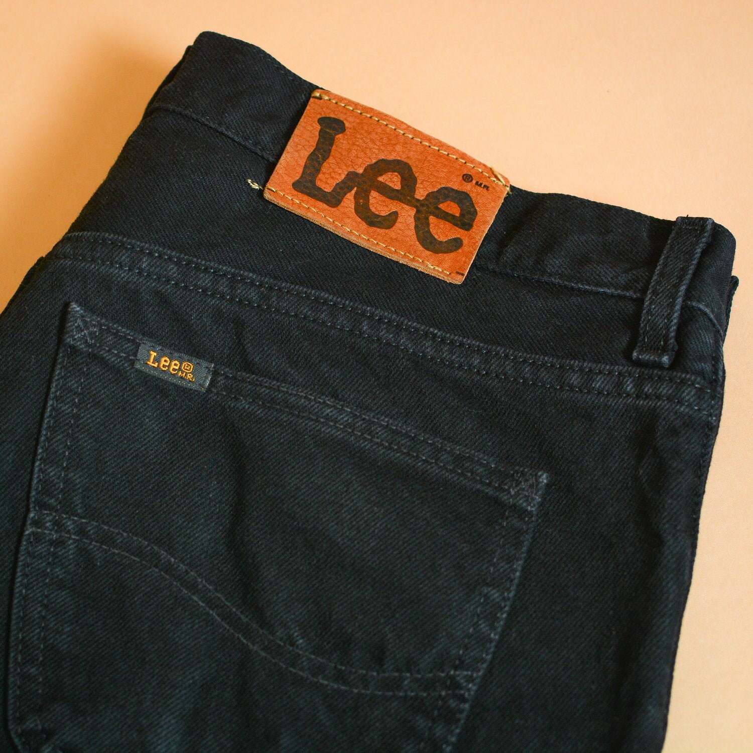 Image of Lee Brooklyn Jeans Black Straight Leg Zip Fly Men's | Labelw36L36 W 35 L 37