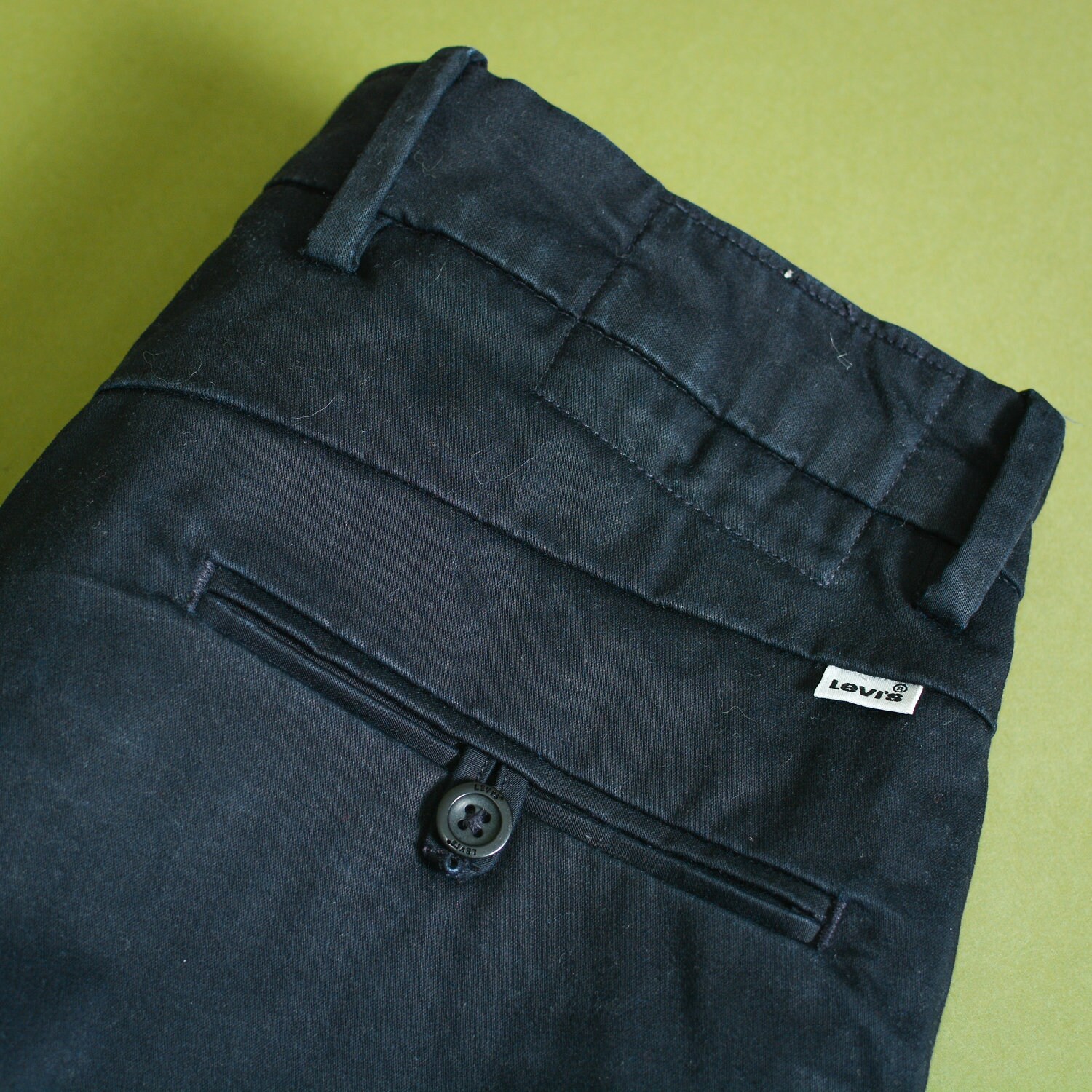 Image of Levi Jeans Straight Leg Zip Fly Black Vintage Men's | Labelwl W 30 L 27