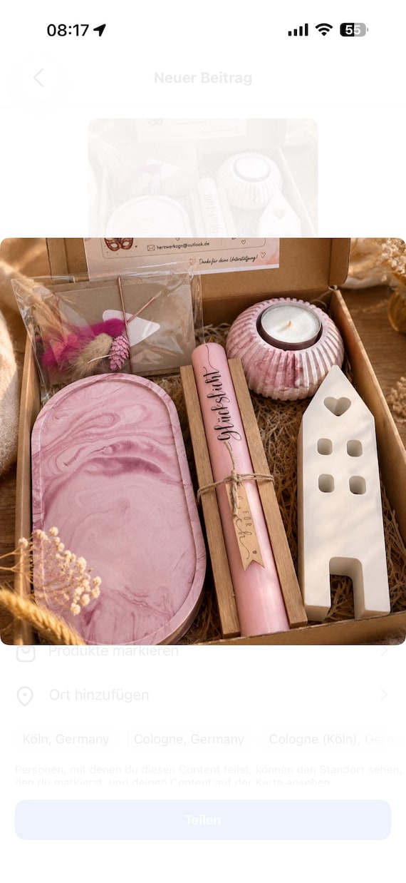 Lucky Child Gift Set, Pink Gift Box for Women, Birthday Gift, Small Token of Appreciation