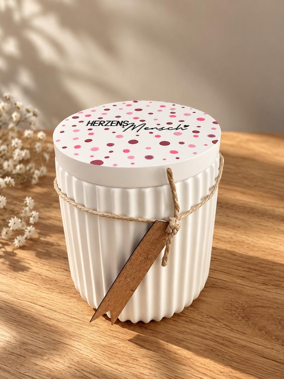 Gift for a loved one, hand-poured tin, jewelry box, storage tin, Keraflott decoration