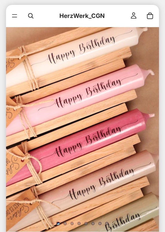 Happy Birthday candle, birthday candle, candle as a birthday gift