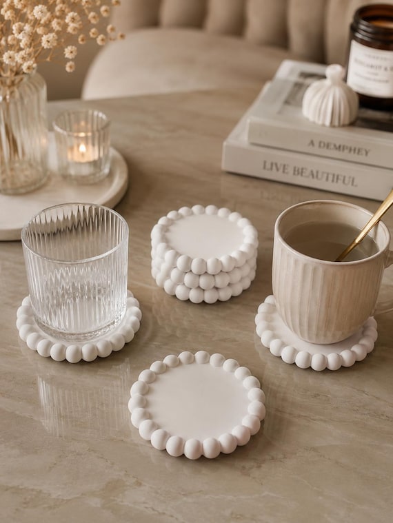 "Bubble" Coaster Set – Hand-Poured | Decorative Coasters | Coasters