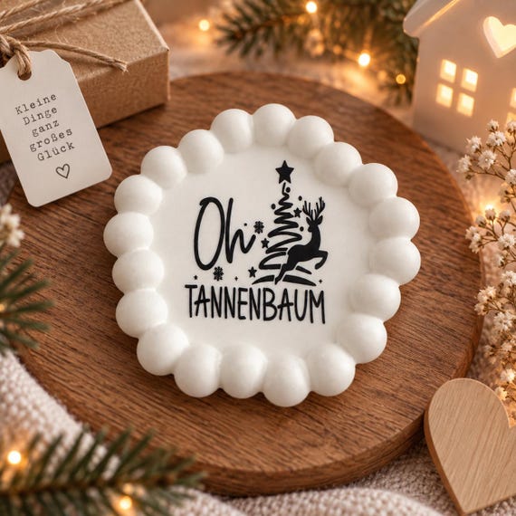 Coaster | Christmas coaster | Hand-poured decorative bowl | Christmas decoration | Christmas gift idea | Unique coasters
