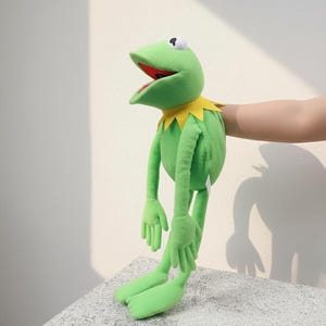 Kermit Grodan Handdocka - Mjuk Plyschdocka, Muppetleksak, Jim Henson Samlargåva