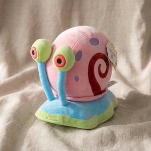 Gary the Snail Plush Toy, SpongeBob SquarePants Stuffed Animal, Cartoon Character Gift for Kids