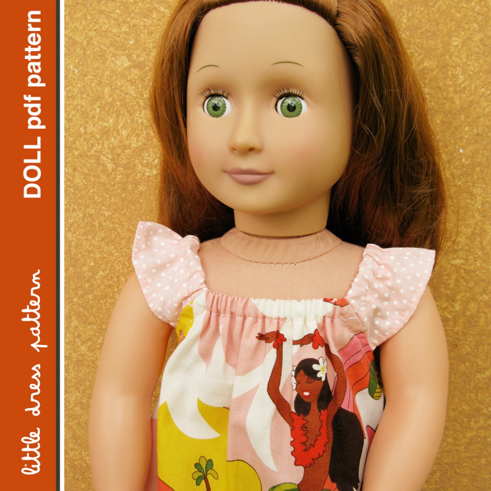 Lauren Doll Dress PDF Pattern Doll Size 18 Inch PDF Etsy