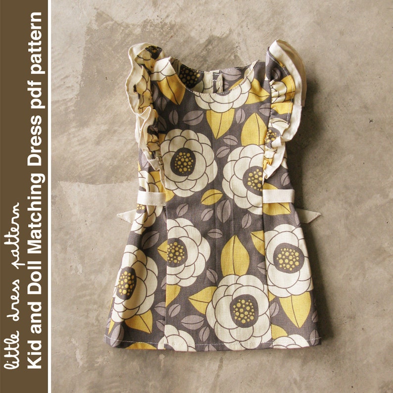 Anya Kid and Doll Matching Dress PDF Pattern, PDF Downloadable, Easy Pattern image 2