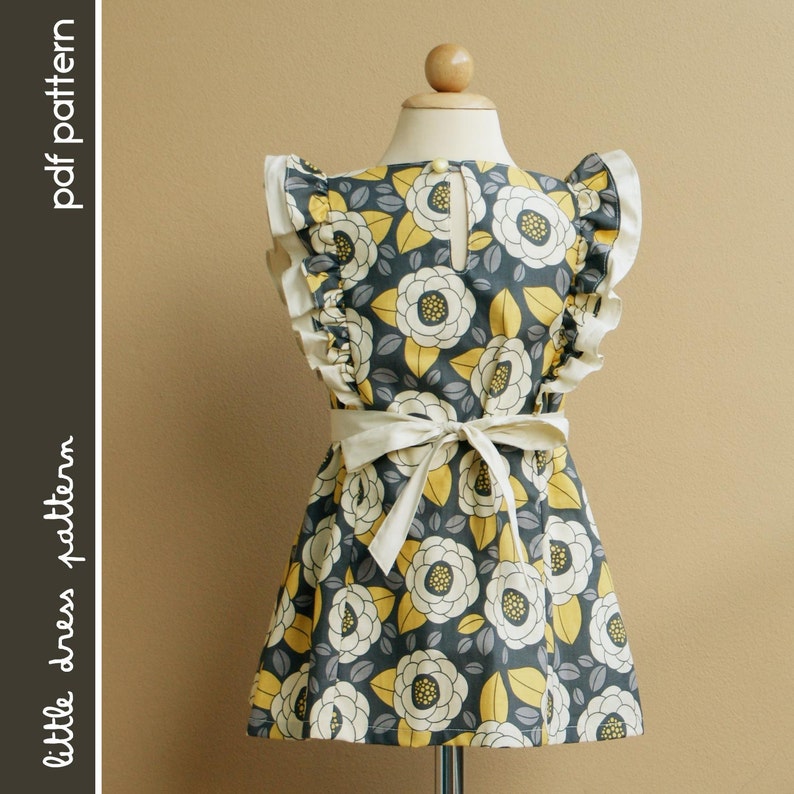 Anya Dress PDF Pattern Size 12 months to 8 years old and tutorial, PDF Downloadable, Easy Pattern image 4