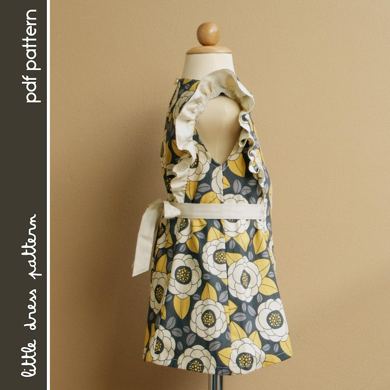Anya Dress PDF Pattern Size 12 months to 8 years old and tutorial, PDF Downloadable, Easy Pattern image 3