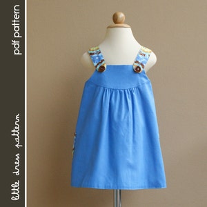Payton Reversible Dress - PDF Pattern - Size 12 months to 8 years old and tutorial, PDF Downloadable, Easy Pattern