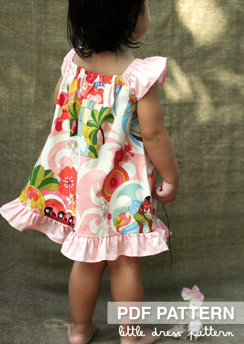 Lauren Dress PDF Pattern Size 12 months to 8 years old and tutorial, PDF Downloadable, Easy Pattern image 4