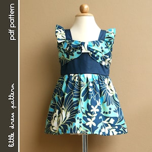 NEW Naomi Dress - PDF Pattern - Size 12 months to 8 years old and tutorial, PDF Downloadable, Easy Pattern