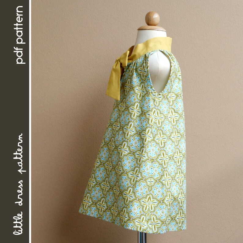 Sara Dress PDF Pattern Size 12 months to 8 years old and tutorial, PDF Downloadable, Easy Pattern image 2