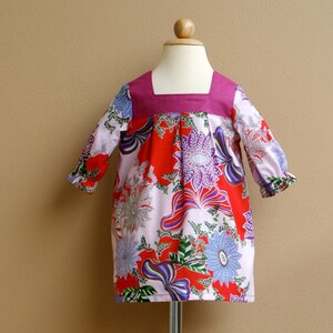 NEW Leah Dress - PDF Pattern - Size 12 months to 8 years old and tutorial, PDF Downloadable, Easy Pattern