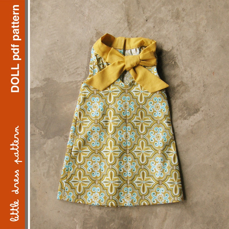 Sara Doll Dress PDF Pattern Doll Size 18 inch, PDF Downloadable, Easy Pattern image 3