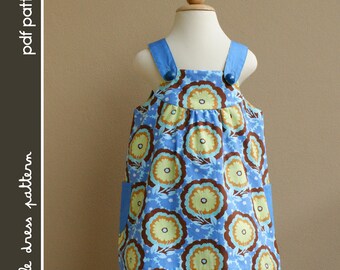 Payton Reversible Dress - PDF Pattern - Size 12 months to 8 years old and tutorial, PDF Downloadable, Easy Pattern