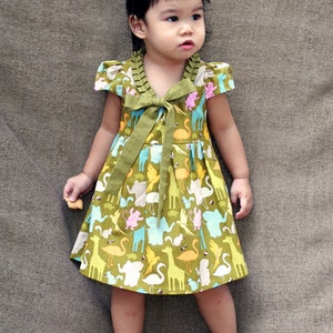 Stella Dress PDF Pattern Size 12 months to 8 years old and tutorial, PDF Downloadable, Easy Pattern image 5