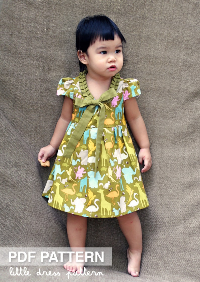 Stella Dress PDF Pattern Size 12 months to 8 years old and tutorial, PDF Downloadable, Easy Pattern image 5