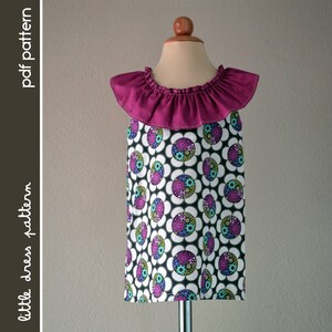 NEW Mariah Dress - PDF Pattern - Size 12 months to 8 years old and tutorial, PDF Downloadable, Easy Pattern