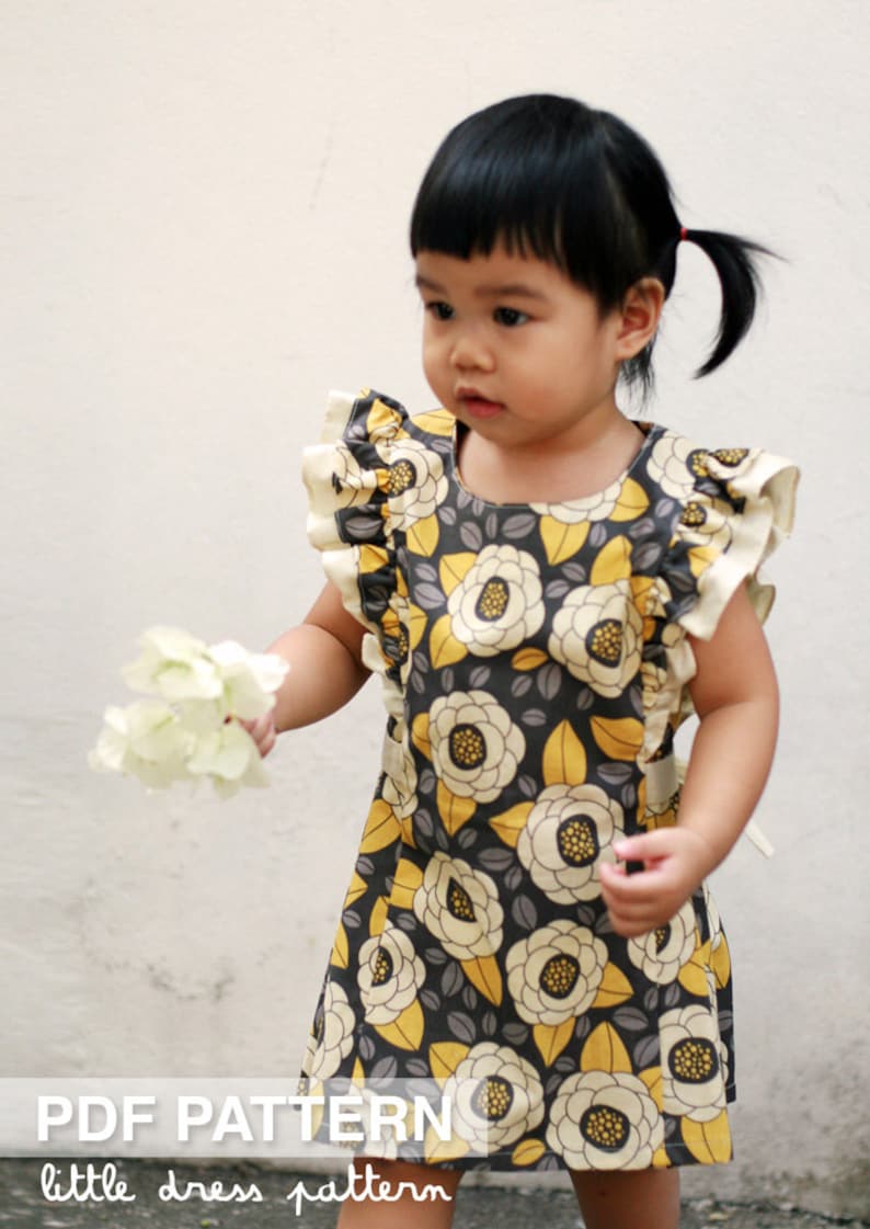 Anya Dress PDF Pattern Size 12 months to 8 years old and tutorial, PDF Downloadable, Easy Pattern image 5