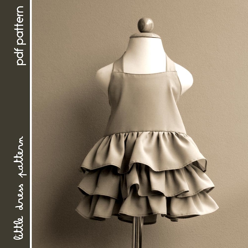 Brandy Dress PDF Pattern Size 12 months to 8 years old and tutorial, PDF Downloadable, Easy Pattern image 1