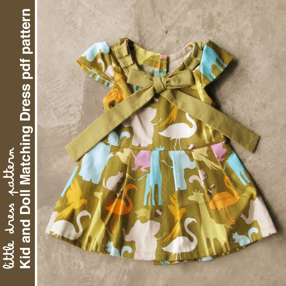 Stella Kid And Doll Matching Dress Pdf Pattern Pdf Downloadable Easy