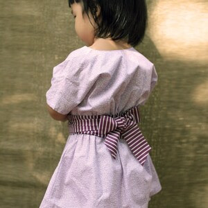 Kimono Dress PDF Pattern Size 12 months to 8 years old and tutorial, PDF Downloadable, Easy Pattern image 5